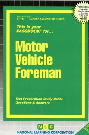 Cover of Motor Vehicle Foreman