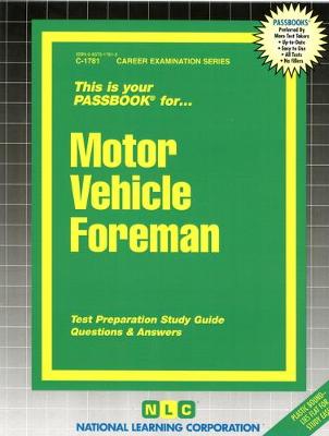 Book cover for Motor Vehicle Foreman