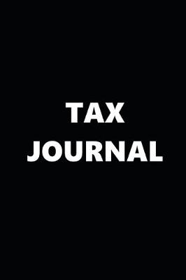 Cover of 2020 Weekly Planner Tax Journal Black White Design 134 Pages