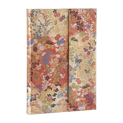 Book cover for Kara-ori (Japanese Kimono) Midi Hardback Address Book (Wrap Closure)