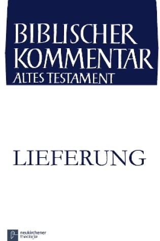 Cover of Biblischer Kommentar Altes Testament - Ausgabe in Lieferungen