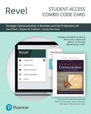 Book cover for Revel for Strategic Communication in Business and the Professions -- Combo Access Card