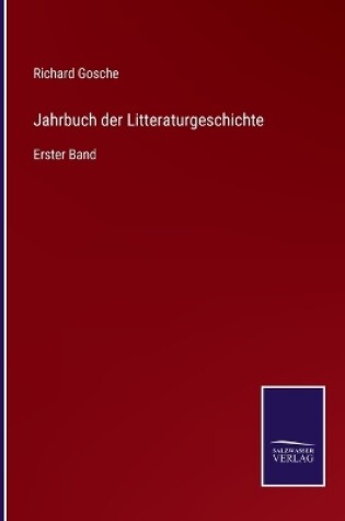 Cover of Jahrbuch der Litteraturgeschichte