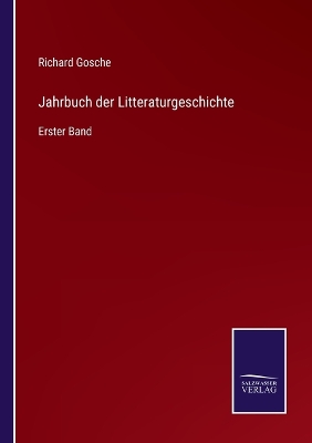 Book cover for Jahrbuch der Litteraturgeschichte