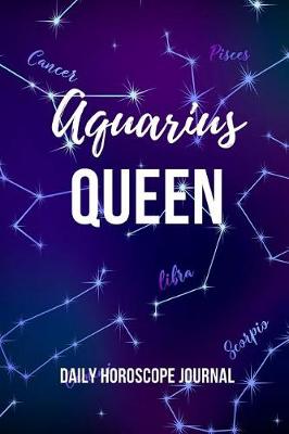 Book cover for Aquarius Queen Daily Horoscope Journal
