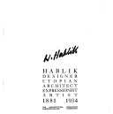 Cover of Hablik, 1881-1934