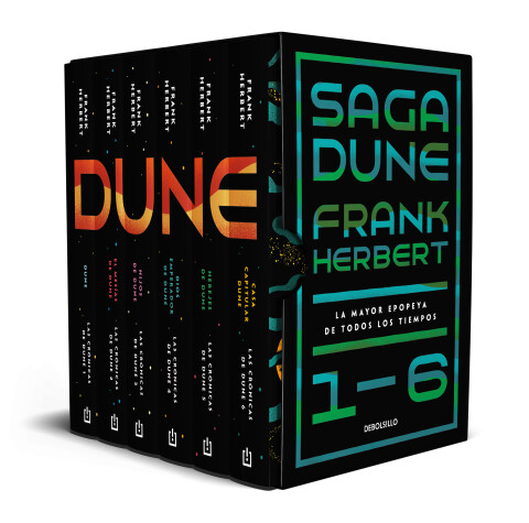 Book cover for Estuche Saga Dune 1-6. La mayor epopeya de todos los tiempos  / Dune Saga Books  1-6. The Greatest Epic Adventure of All Time (Boxed Collection)