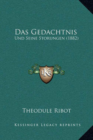 Cover of Das Gedachtnis