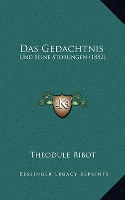 Book cover for Das Gedachtnis