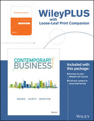 Book cover for Contemporary Business, 17e Wileyplus Learning Space Registration Card + Loose-Leaf Print Companion