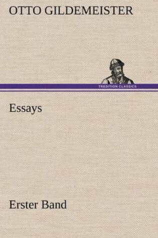 Cover of Essays - Erster Band