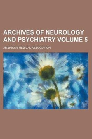 Cover of Archives of Neurology and Psychiatry Volume 5