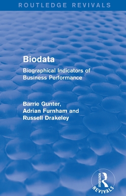 Cover of Biodata (Routledge Revivals)