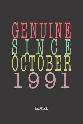 Book cover for Genuine Since October 1991