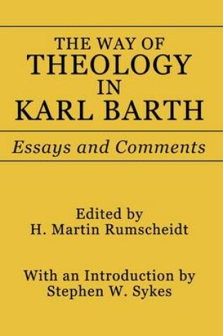 Cover of Way of Theology in Karl Barth