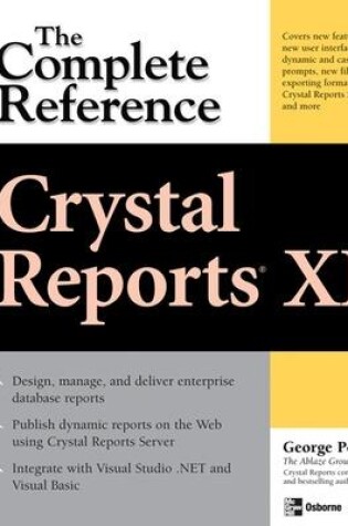 Cover of Crystal Reports XI: The Complete Reference