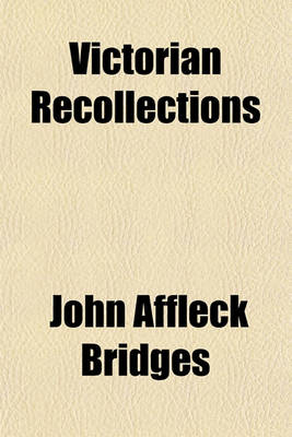 Book cover for Victorian Recollections