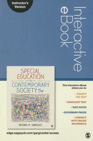 Cover of Special Education in Contemporary Society Interactive eBook: Instructor Version