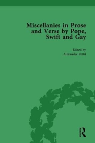 Cover of Miscellanies in Prose and Verse by Pope, Swift and Gay Vol 3