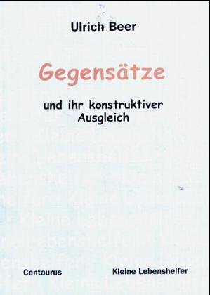 Cover of Gegensatze - Und Ihr Konstruktiver Ausgleich