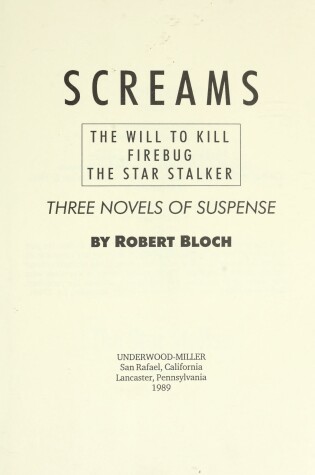 Cover of Screams