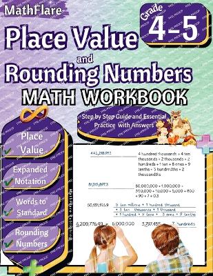 Book cover for Place Value and Expanded Notations Math Workbook 4th and 5th Grade