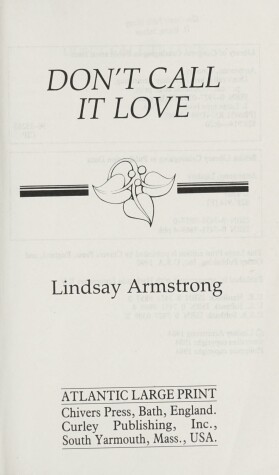 Book cover for Don't Call it Love