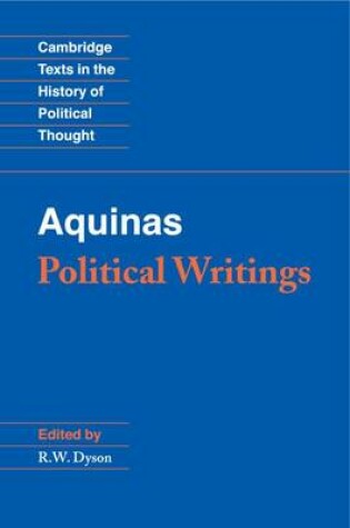 Cover of Aquinas: Political Writings