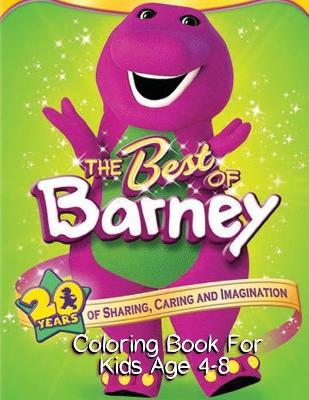 Book cover for Barney Coloring Book For Kids Age 4-8