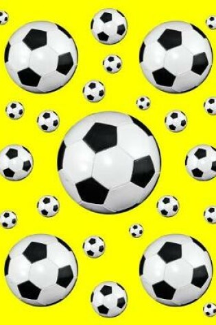 Cover of Soccer Notebook Score Keeping Journal Sky Yellow Journal 150 College Ruled Pages 8.5 X 11