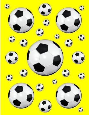 Book cover for Soccer Notebook Score Keeping Journal Sky Yellow Journal 150 College Ruled Pages 8.5 X 11