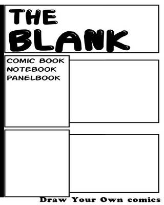 Book cover for The Blank Comic Book Notebook