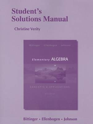 Book cover for Student's Solutions Manual for Elementary Algebra