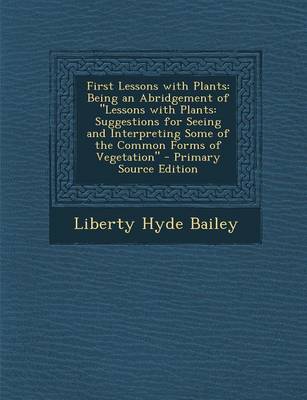 Book cover for First Lessons with Plants