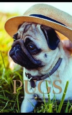 Book cover for Pugs Note Monthly 2020 Planner 12 Month Calendar