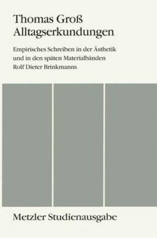 Cover of Alltagserkundungen