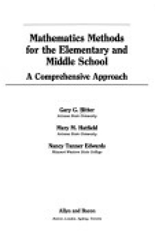 Cover of Mathematics Methods for the Elementary and Middle School