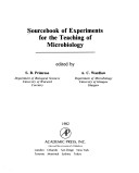 Book cover for Source Book of Experiments for the Teaching of Microbiology