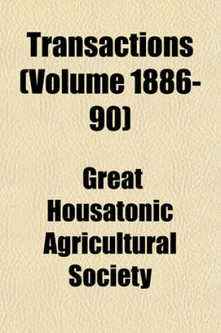 Cover of Transactions (Volume 1886-90)