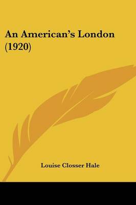 Book cover for An American's London (1920)