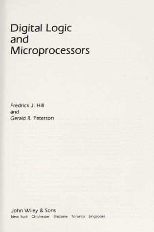 Cover of Digital Logic and Microprocessors