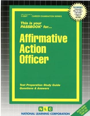 Book cover for Affirmative Action Officer