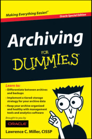 Cover of Archiving for Dummies (Custom)