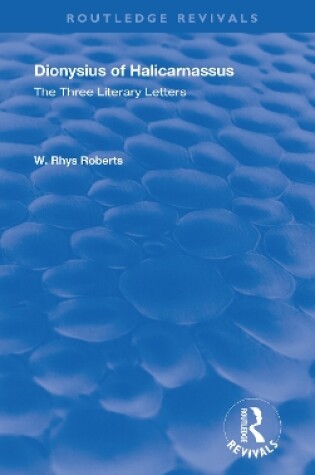 Cover of The Three Literary Letters