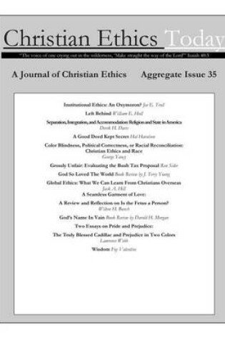 Cover of Christian Ethics Today, Issue 35