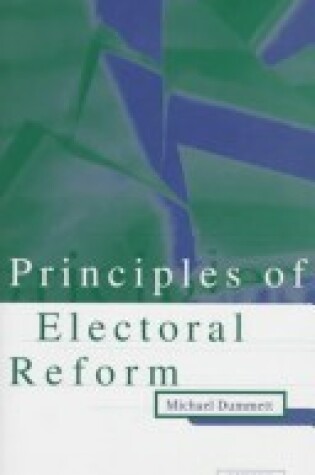 Cover of Principles of Electoral Reform
