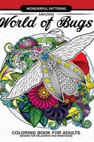 Cover of Amazing World of Bugs coloring book for adults