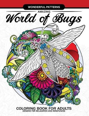 Cover of Amazing World of Bugs coloring book for adults