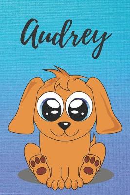 Book cover for Audrey dog coloring book / notebook / journal / diary