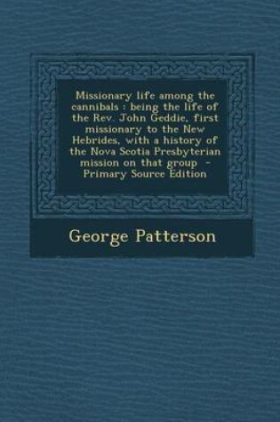 Cover of Missionary Life Among the Cannibals